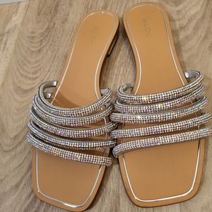 ALDO sparkly classy slide 5 straps